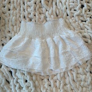 Short white skirt size S/M